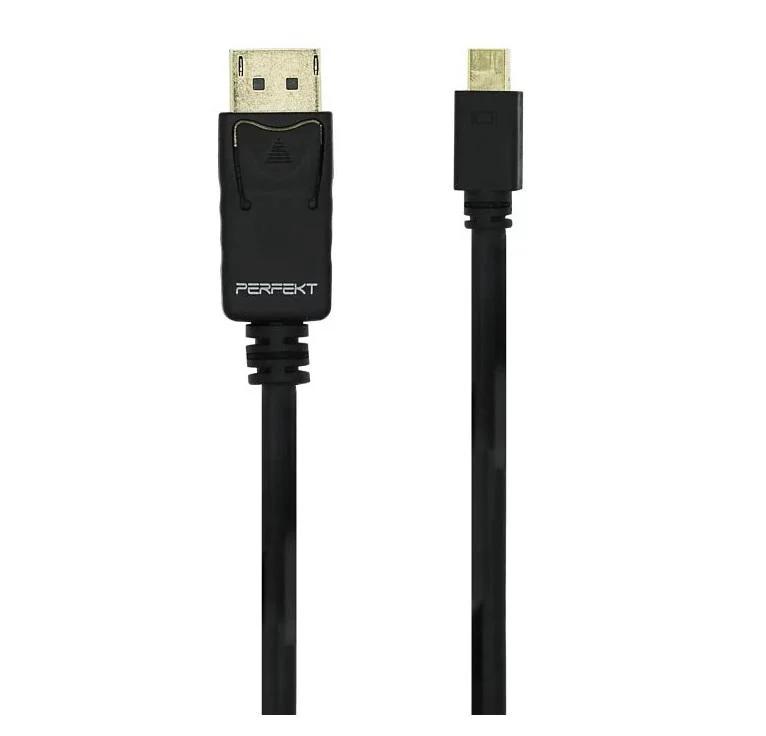 Perfekt Mini DisplayPort to DP, Male to Male 2 Meter Cable - كابل